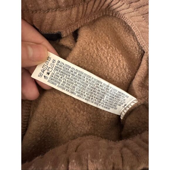 Forever 21 Brown Fleece-Lined Jogger Sweatpants Medium | Cozy Casual Lounge Pant - Picture 2 of 6